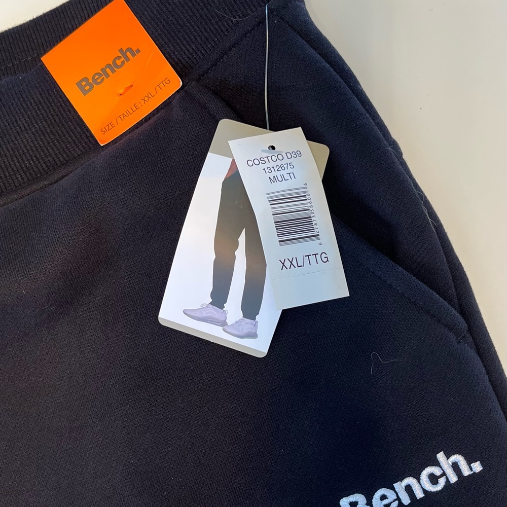 XXL Men’s Black Bench Fleece Joggers